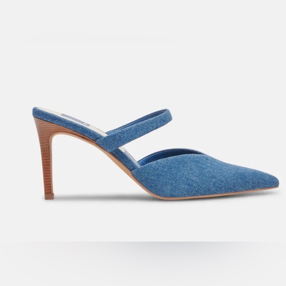 Dolce Vita Kanika Denim Pointed-Toe Heels Size 9 brand new - Picture 3 of 13